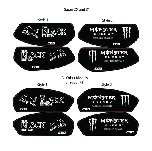 Energy Edition Super 73 Battery Decals